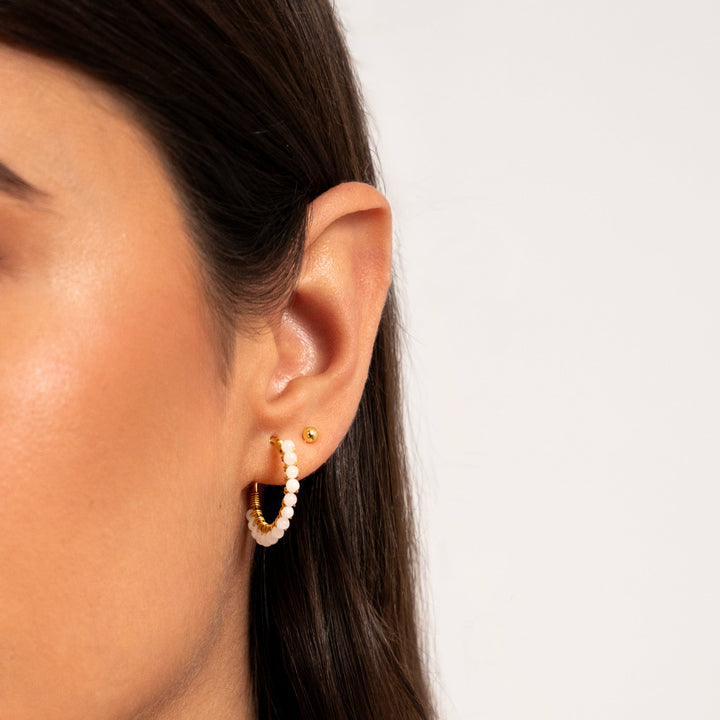 Minimalist Stud Earrings - Lunara-2 mm-Silver-State of Style