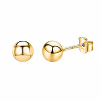 Minimalist Stud Earrings - Lunara-4 mm-18K Gold-Plated-State of Style
