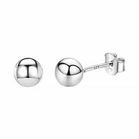 Minimalist Stud Earrings - Lunara-4 mm-Silver-State of Style