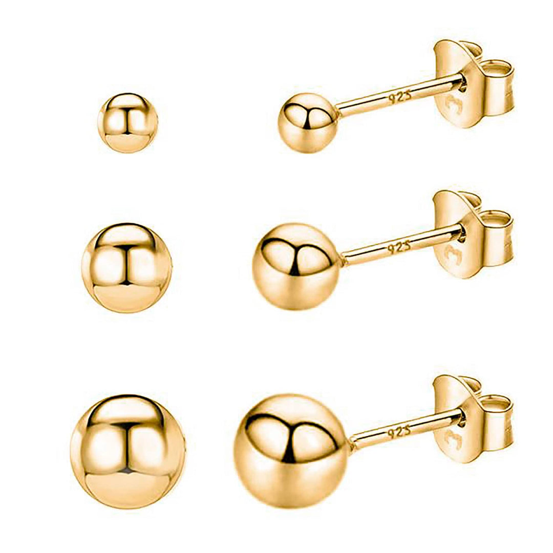 Minimalist Stud Earrings - Lunara-Set (All sizes)-18K Gold-Plated-State of Style