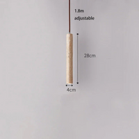 Minimalist Travertine Wabi-Sabi Style LED Chandelier - LumoLine-1 Head-State of Style