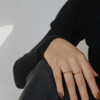 Minimalist Zirconia Ring - Leona-5-State of Style