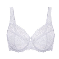Minimiser Bra with Floral Lace in Plus Size-Nude-14B-State of Style
