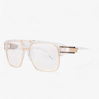 Mirrored Retro Designer Sunglasses – Calvero-Transparent-State of Style