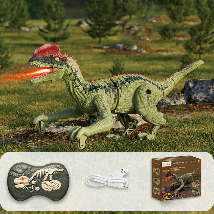 Mist-spewing Interactive Dinosaur from a Distance - RoboRex-Cockatrice 22cm - Brown-State of Style