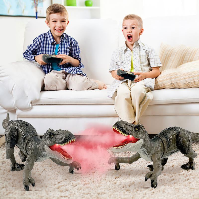 Mist-spewing Interactive Dinosaur from a Distance - RoboRex-Velociraptor 22cm - Blue-State of Style