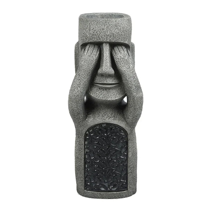 MoaiGlow Easter Island Planter Statue with LED Light-A-State of Style