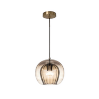 Modern Aluminium-Glass Pendant Light - LumaLite-Cognac-Cool White-State of Style