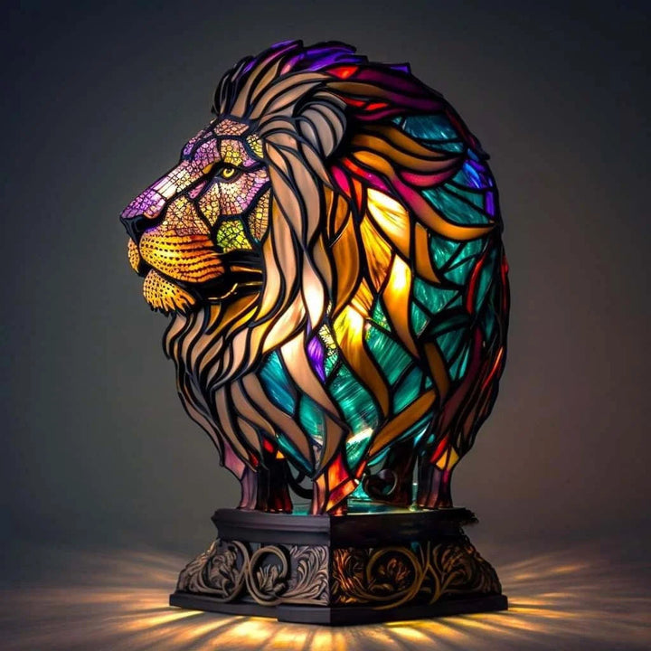 Modern Art Lamp - LumiAura-Lion-15CM-State of Style