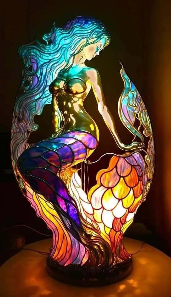 Modern Art Lamp - LumiAura-Mermaid-15CM-State of Style