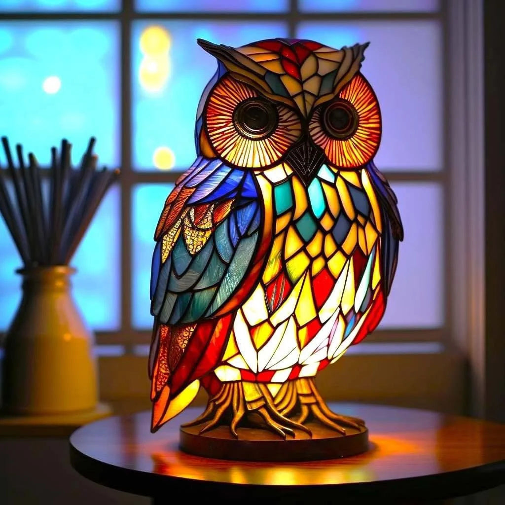Modern Art Lamp - LumiAura-Owl-15CM-State of Style