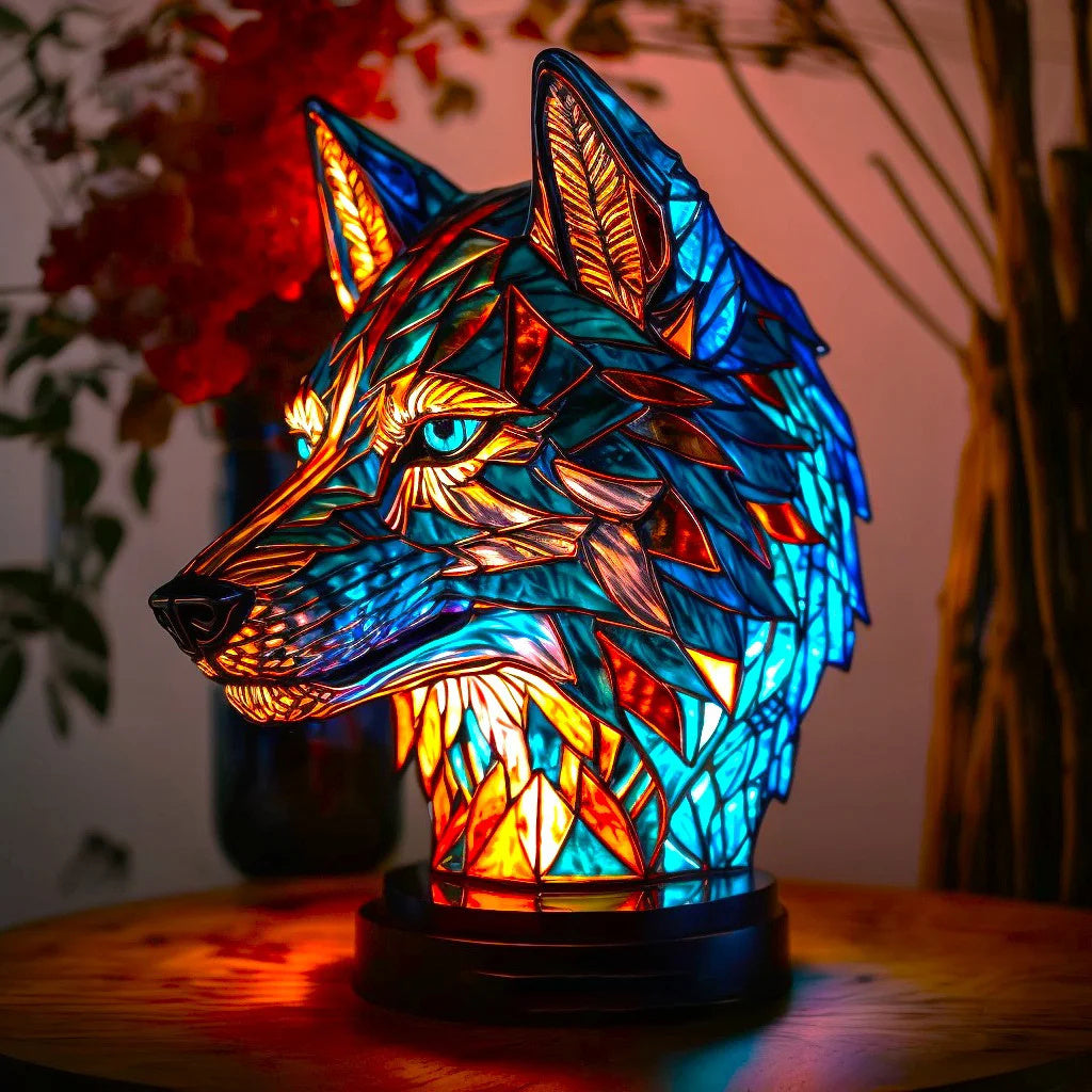 Modern Art Lamp - LumiAura-Wolf-15CM-State of Style