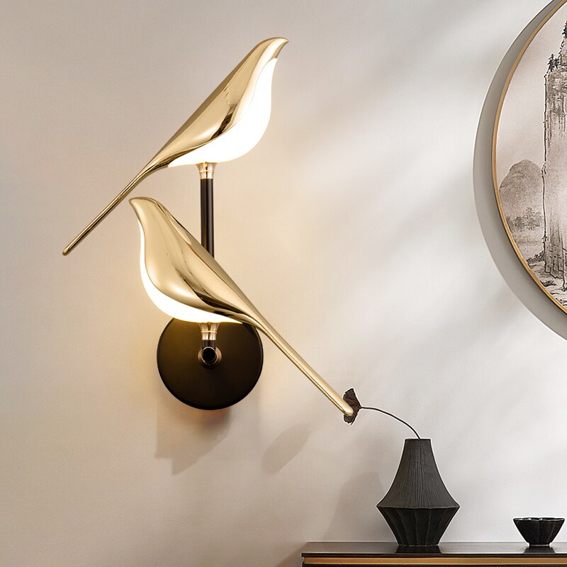 Modern Birds Wall Lamp - AviaryGlow-1 Bird Wall Lamp-State of Style
