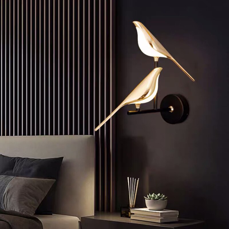 Modern Birds Wall Lamp - AviaryGlow-1 Bird Wall Lamp-State of Style