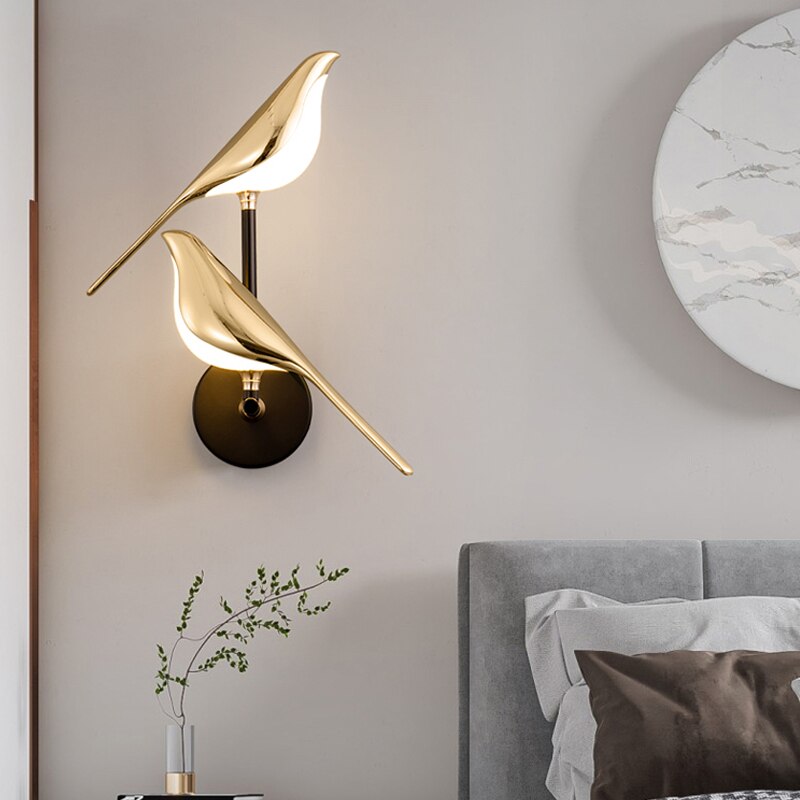 Modern Birds Wall Lamp - AviaryGlow-1 Bird Wall Lamp-State of Style