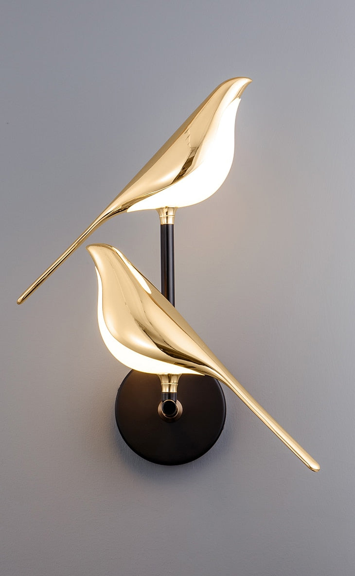 Modern Birds Wall Lamp - AviaryGlow-2 Bird Wall Lamp-State of Style
