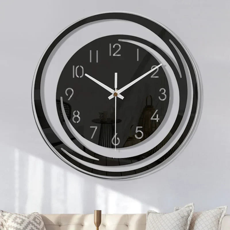 Modern Black Wall Clock made of Acrylic - ScandiTime-State of Style