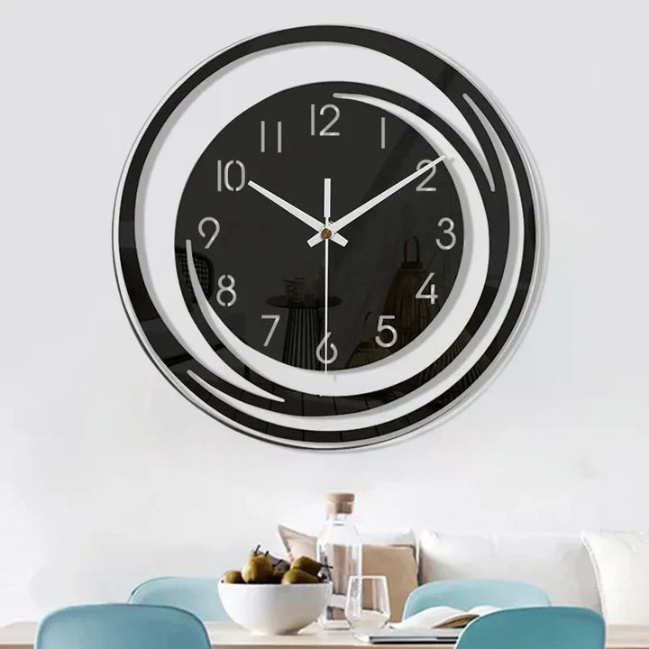 Modern Black Wall Clock made of Acrylic - ScandiTime-State of Style