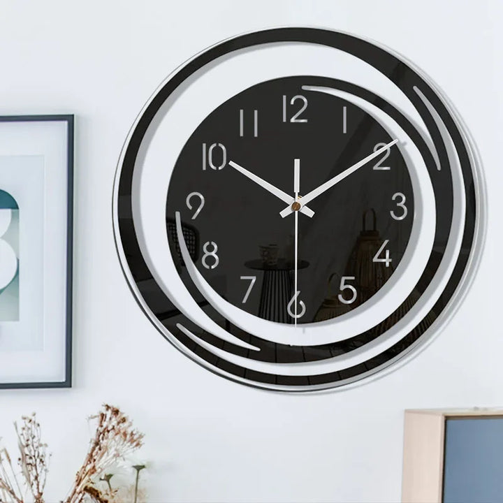 Modern Black Wall Clock made of Acrylic - ScandiTime-State of Style
