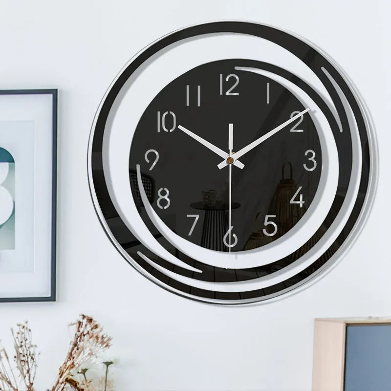 Modern Black Wall Clock made of Acrylic - ScandiTime-State of Style