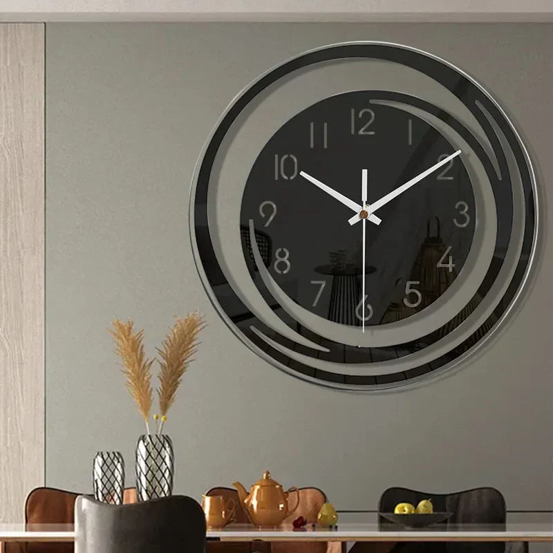 Modern Black Wall Clock made of Acrylic - ScandiTime-State of Style