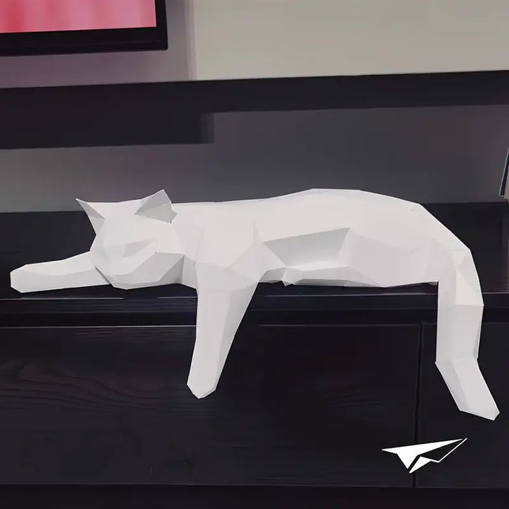 Modern Cat Figurine - Luna-White-State of Style