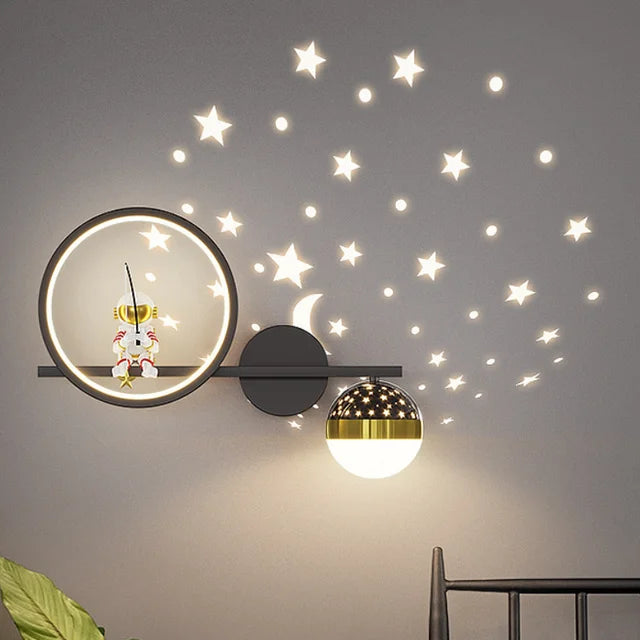 Modern Children's Wall Lamp - BrightBuddy-White Right-Three Colours-State of Style