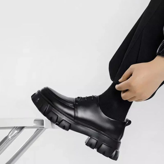 Modern Learning Shoes with Thick Sole - Ethan-Black-5.0-State of Style