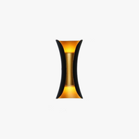 Modern LED Outdoor Wall Lamp - LumiEdge-Small (6W)-Warm White-Black and Gold-State of Style