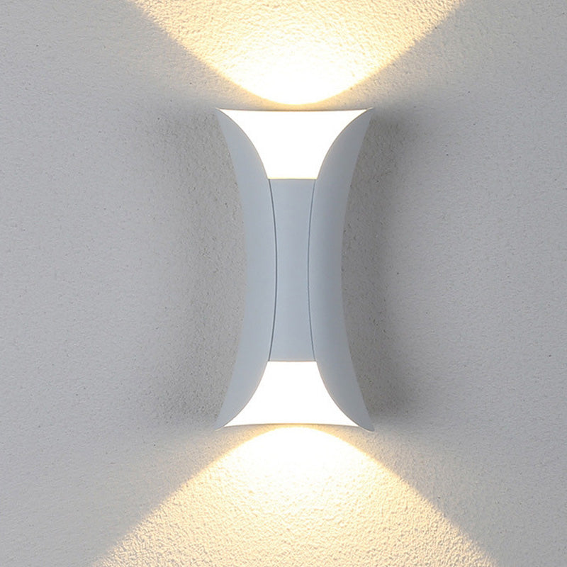 Modern LED Outdoor Wall Lamp - LumiEdge-White-Small 6W-Warm white-State of Style