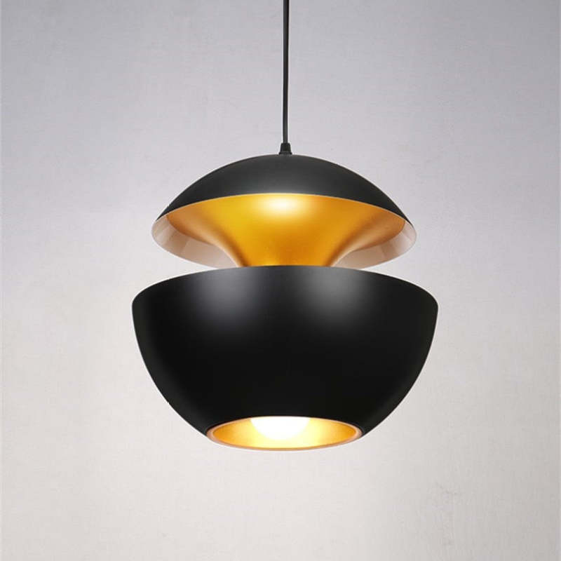 Modern LED Pendant Lamp - AstraGlow-Black-Small (25 cm)-State of Style