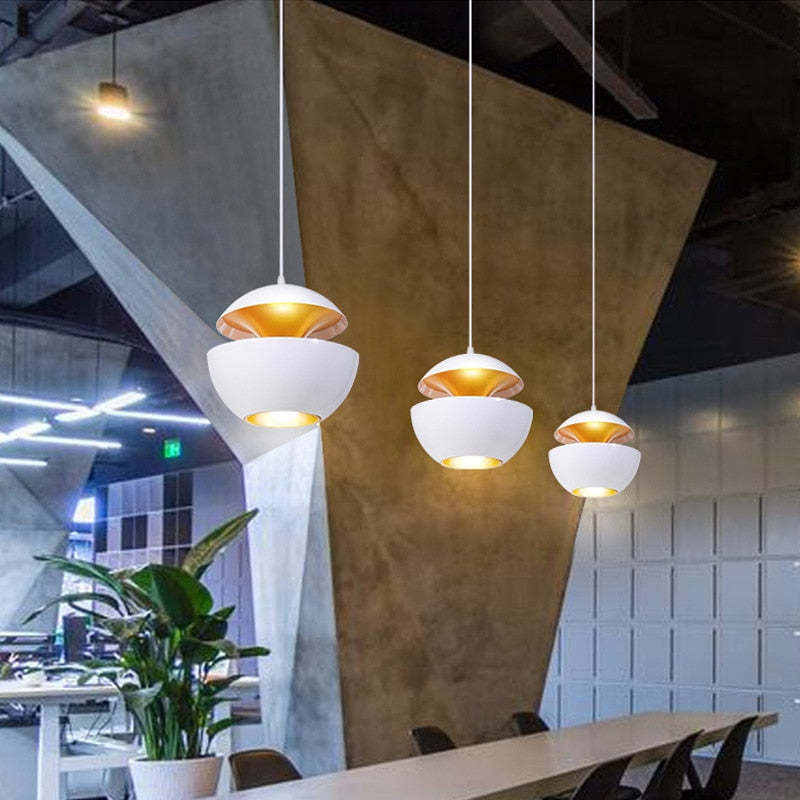 Modern LED Pendant Lamp - AstraGlow-White-Small (25 cm)-State of Style