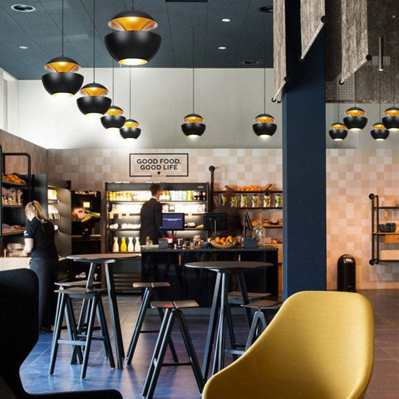 Modern LED Pendant Lamp - AstraGlow-White-Small (25 cm)-State of Style