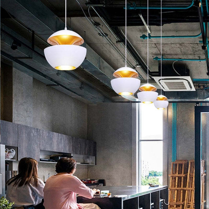 Modern LED Pendant Lamp - AstraGlow-White-Small (25 cm)-State of Style