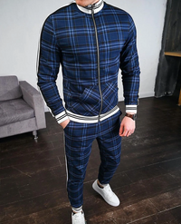 Modern Men's Set with Comfortable Fit – Elias-Blue-S-State of Style