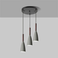 Modern Pendant Lamp Set - Lars-3 Round Gray-State of Style