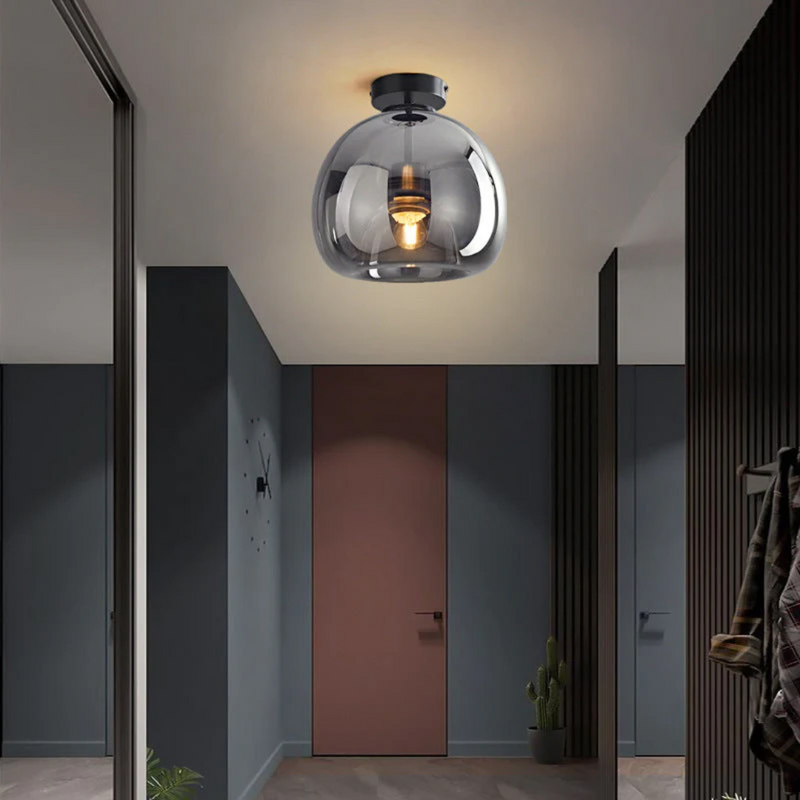 Modern Round LED Ceiling Lamp - Aurelia-Black-Ceiling Lamps-State of Style