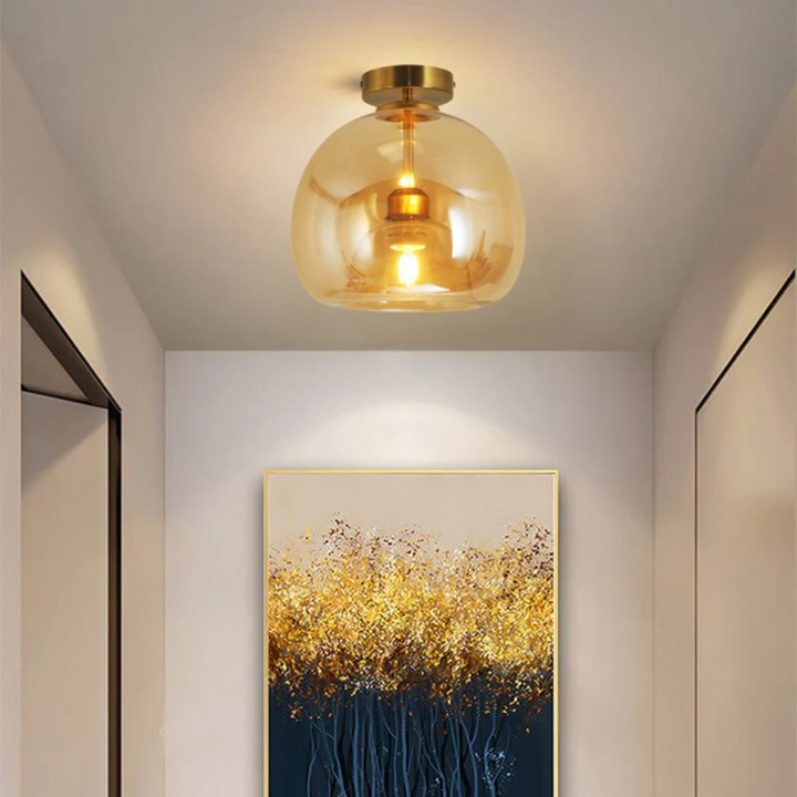 Modern Round LED Ceiling Lamp - Aurelia-Gold-Ceiling Lamps-State of Style