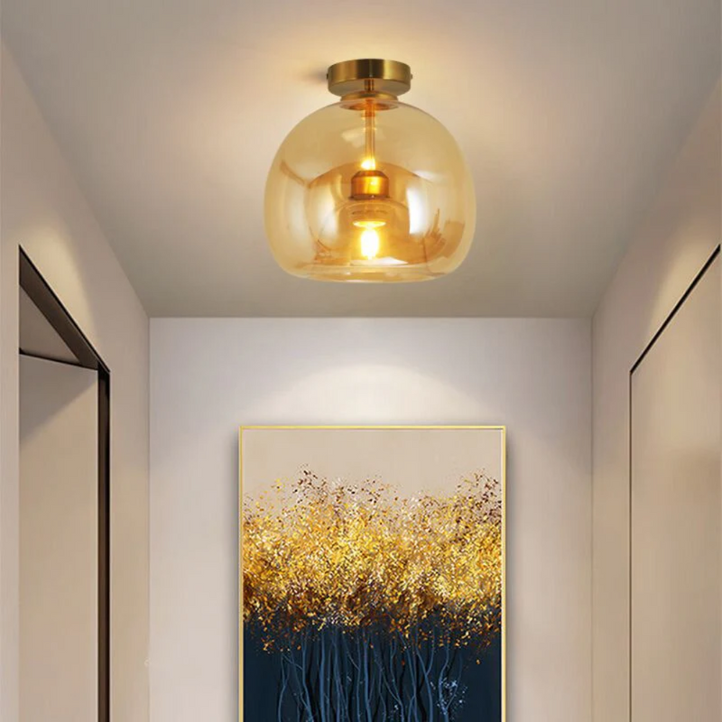 Modern Round LED Ceiling Lamp - Aurelia-Gold-Ceiling Lamps-State of Style