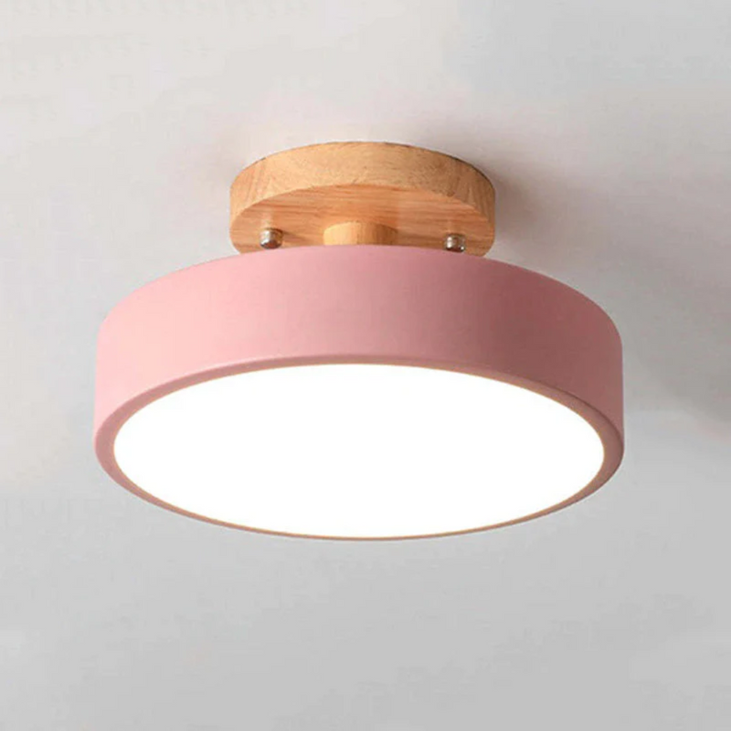 Modern Round LED Ceiling Light - Nova-Pink-State of Style