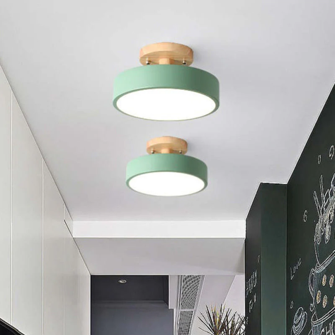 Modern Round LED Ceiling Light - Nova-Wood-State of Style