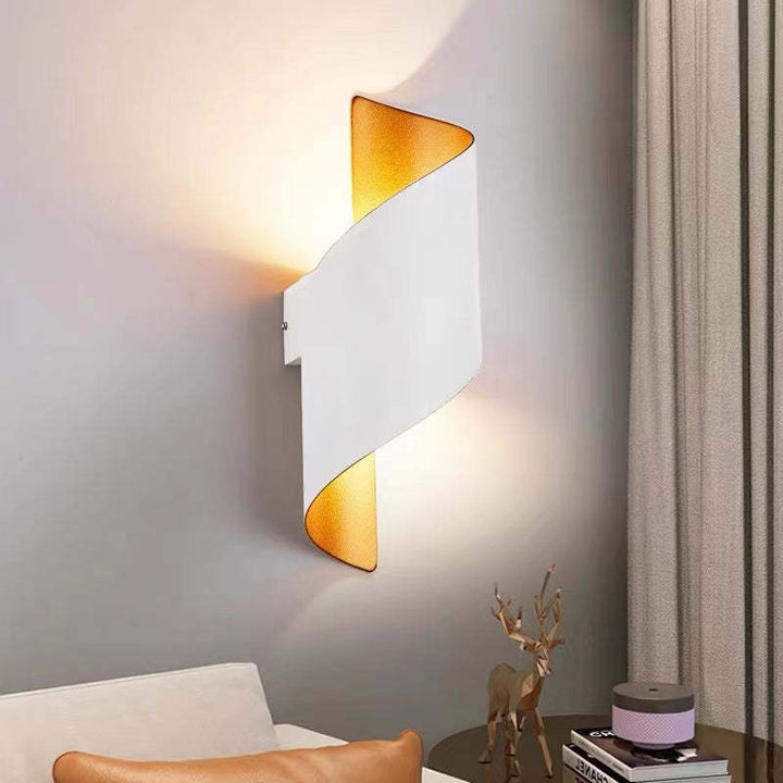 Modern Spiral LED Wall Light - TwistLight-Small-White & Gold-State of Style