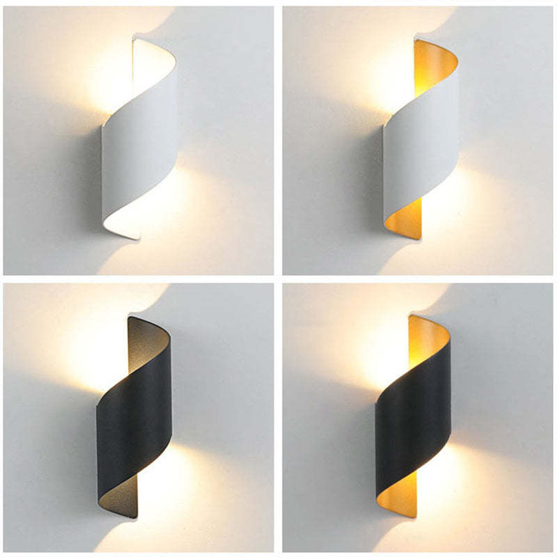Modern Spiral LED Wall Light - TwistLight-Small-White-State of Style