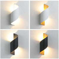 Modern Spiral LED Wall Light - TwistLight-Small-White-State of Style