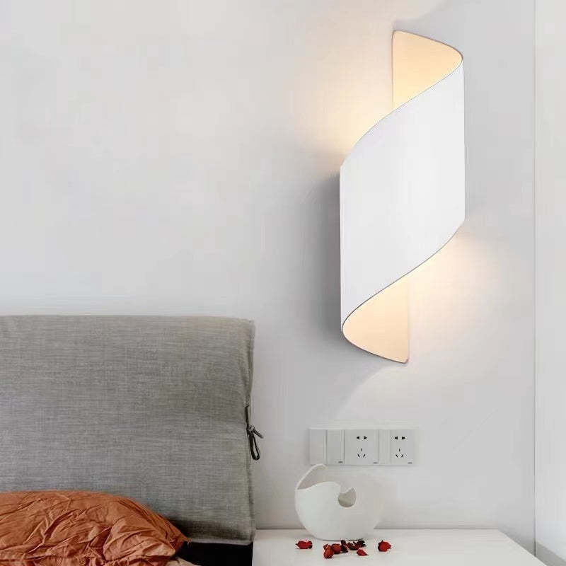 Modern Spiral LED Wall Light - TwistLight-Small-White-State of Style