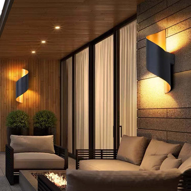 Modern Spiral LED Wall Light - TwistLight-Small-White-State of Style