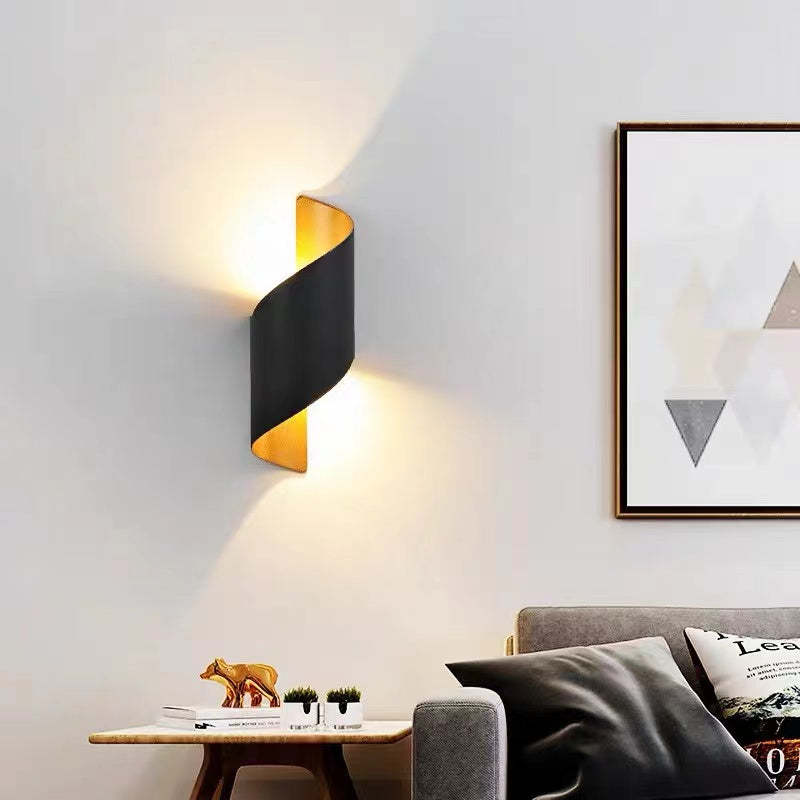 Modern Spiral LED Wall Light - TwistLight-Small-White-State of Style