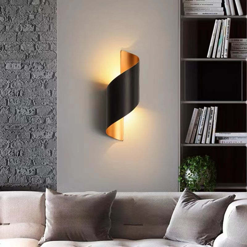 Modern Spiral LED Wall Light - TwistLight-Small-White-State of Style