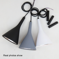 Modern Triangle Pendant Lamp - Trionda-Black-State of Style