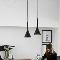 Modern Triangle Pendant Lamp - Trionda-Black-State of Style